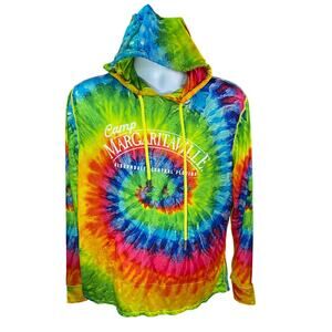 Jimmy Buffett Margaritaville Long Sleeve T-Shirt Women’s Large Tie-Dye Hoodie